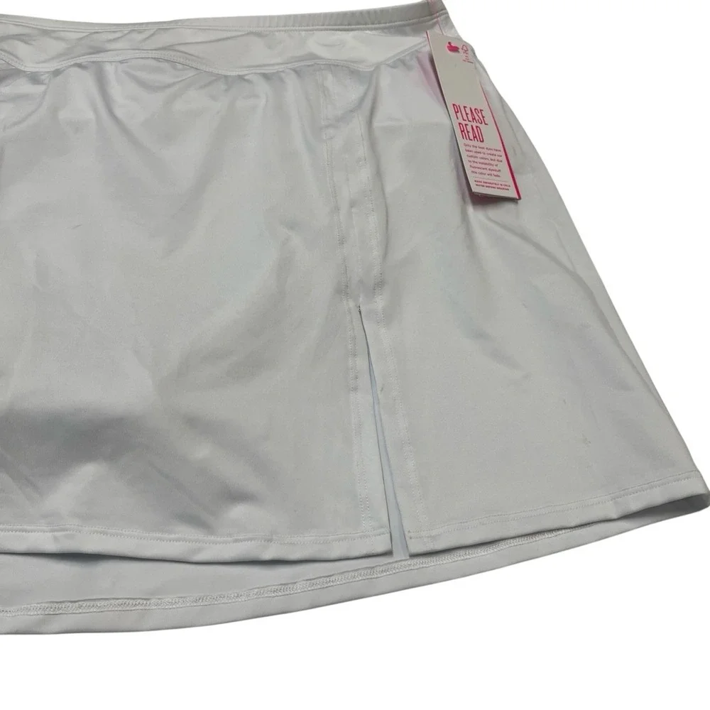 Lilly Pulitzer Swimsuit Skort White Kelland Skirted Bottom 12 Neutral Vacation